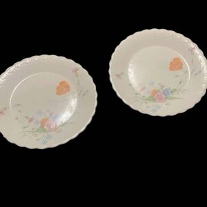 MIKASA/Set Of 2 SOMETHING BLUE Bone China Salad Plates/ 7.5" Great Condition